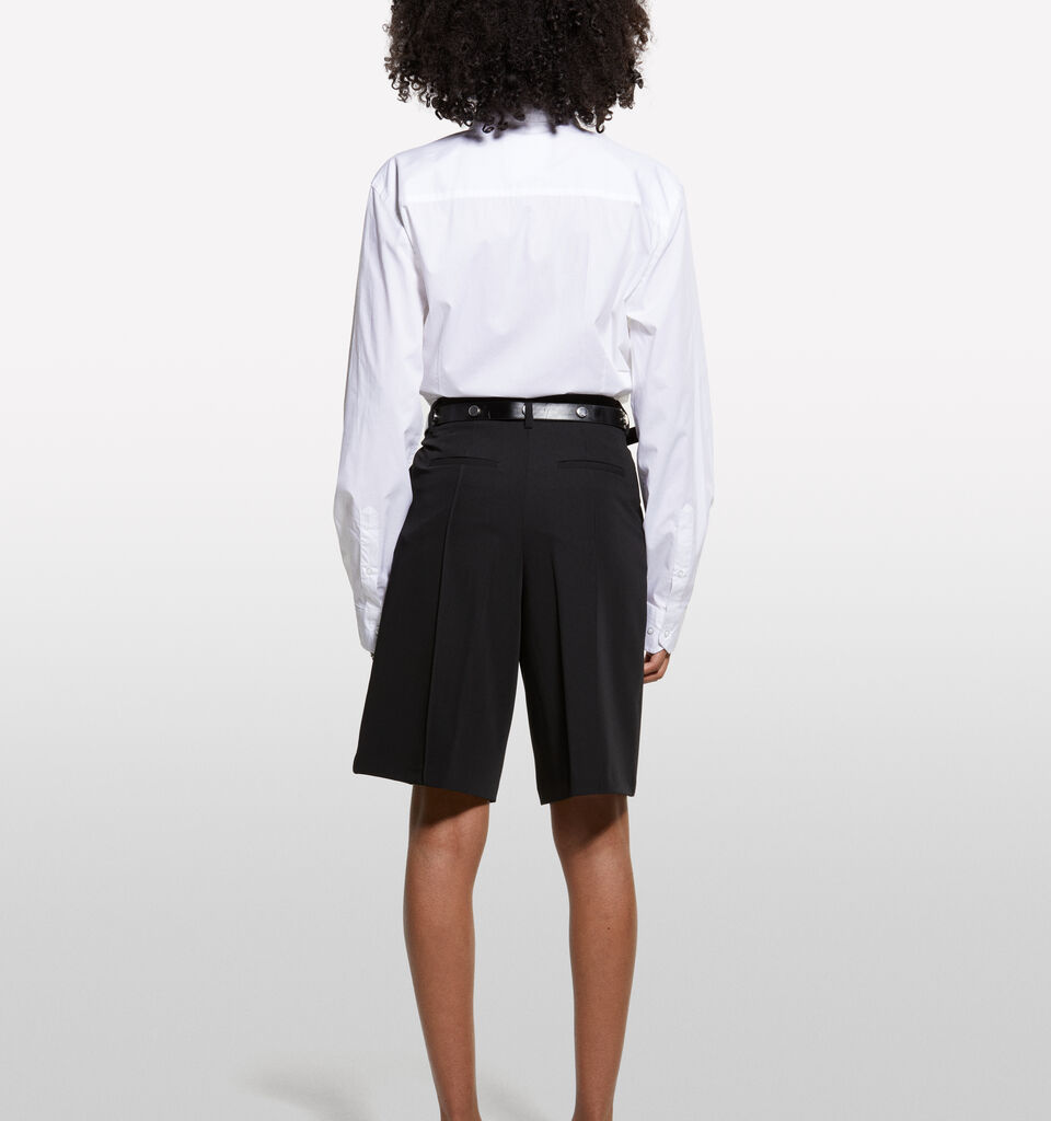 Bermuda neri relaxed fit - pantaloni shorts da donna - Nero | Sisley image number 2